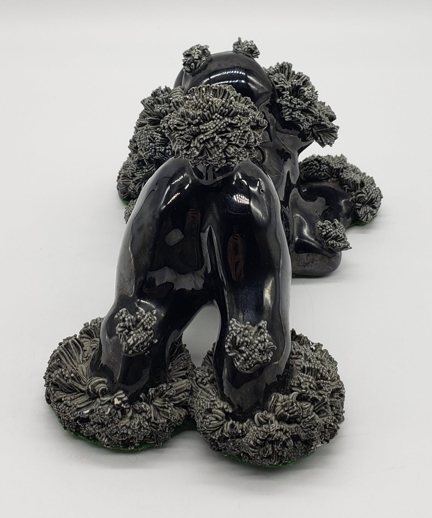 Arnart Porcelain Black Spaghetti Poodle Dog Figurine