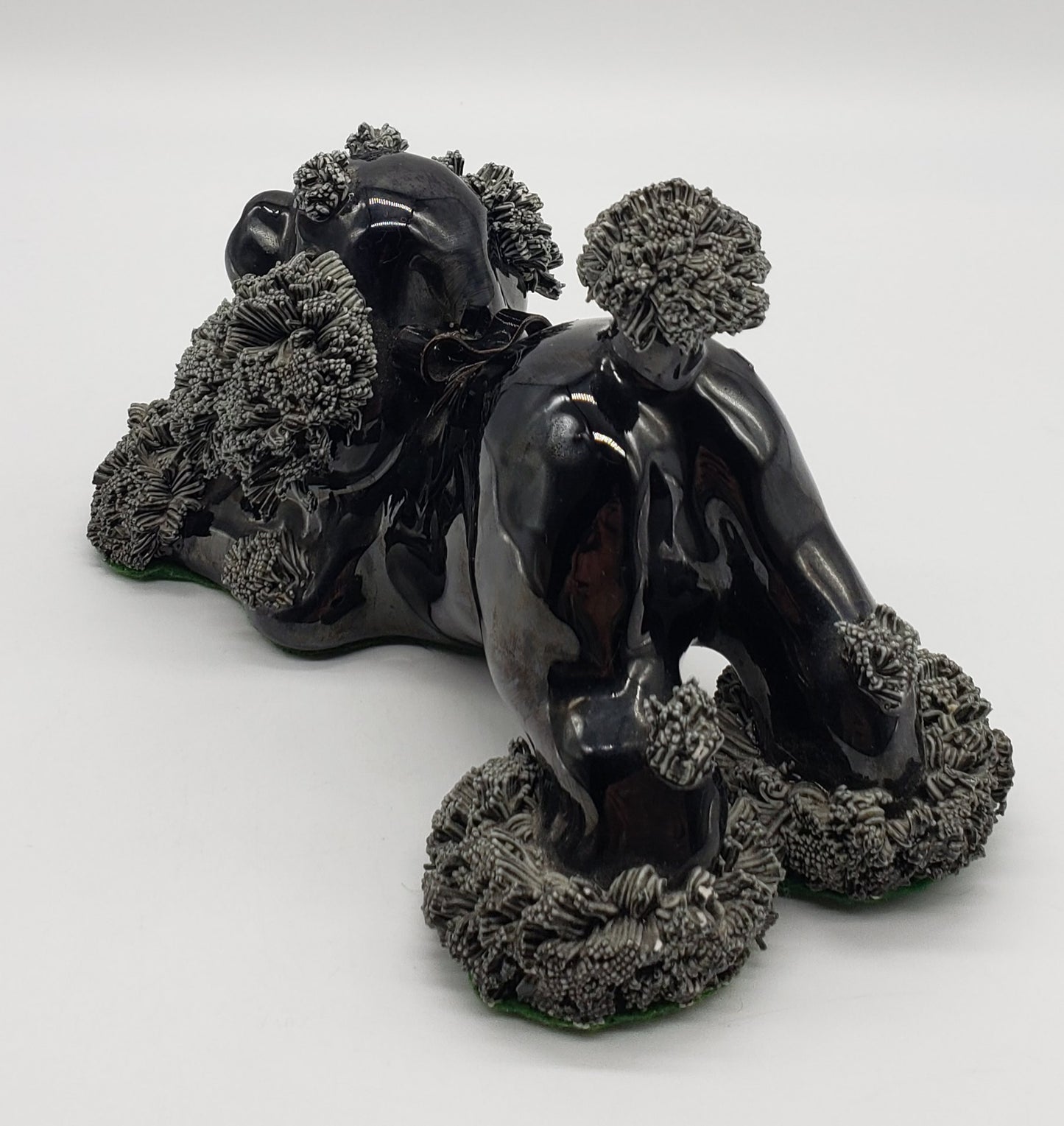Arnart Porcelain Black Spaghetti Poodle Dog Figurine