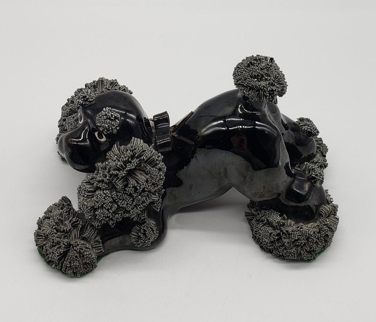 Arnart Porcelain Black Spaghetti Poodle Dog Figurine