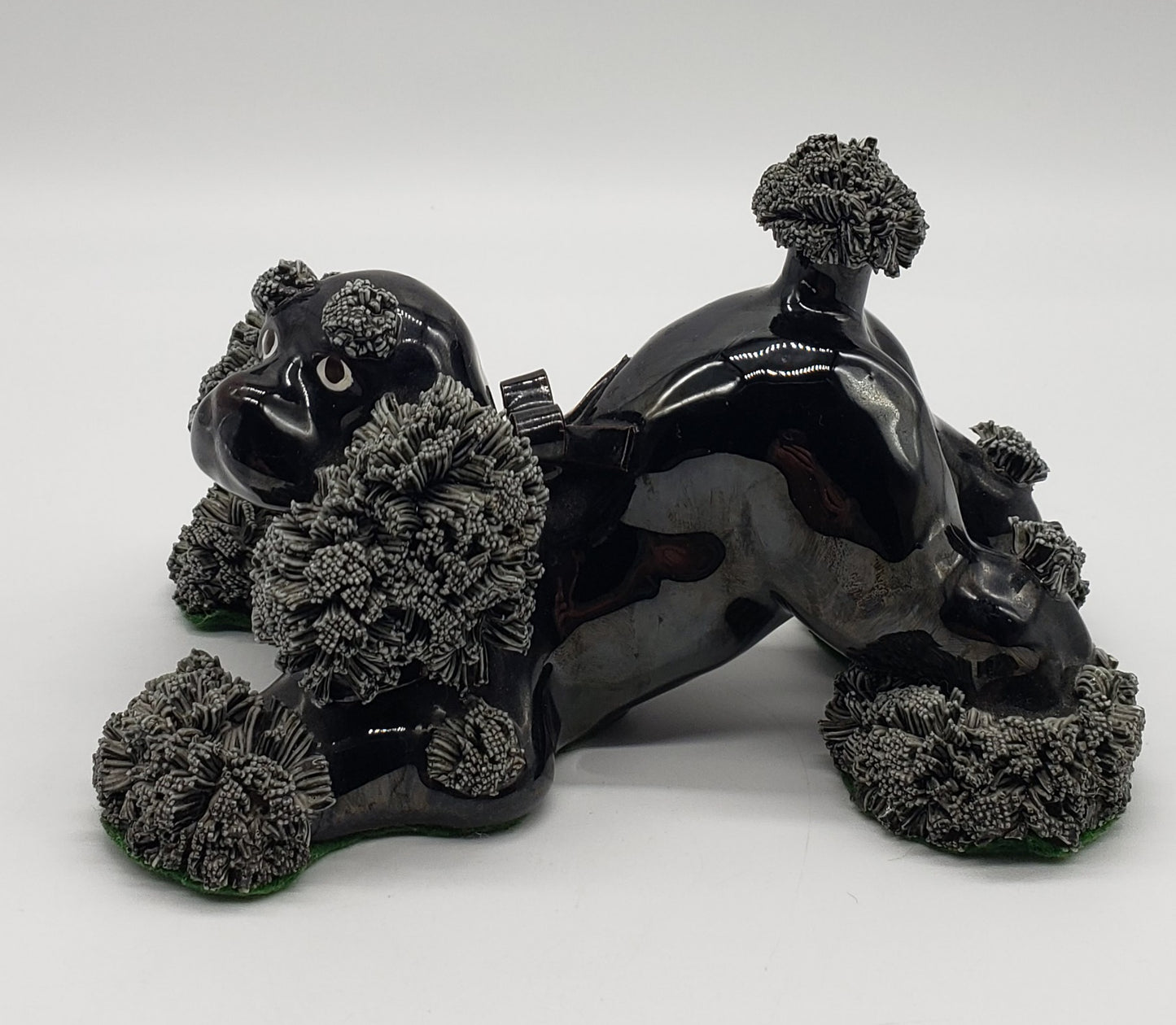 Arnart Porcelain Black Spaghetti Poodle Dog Figurine