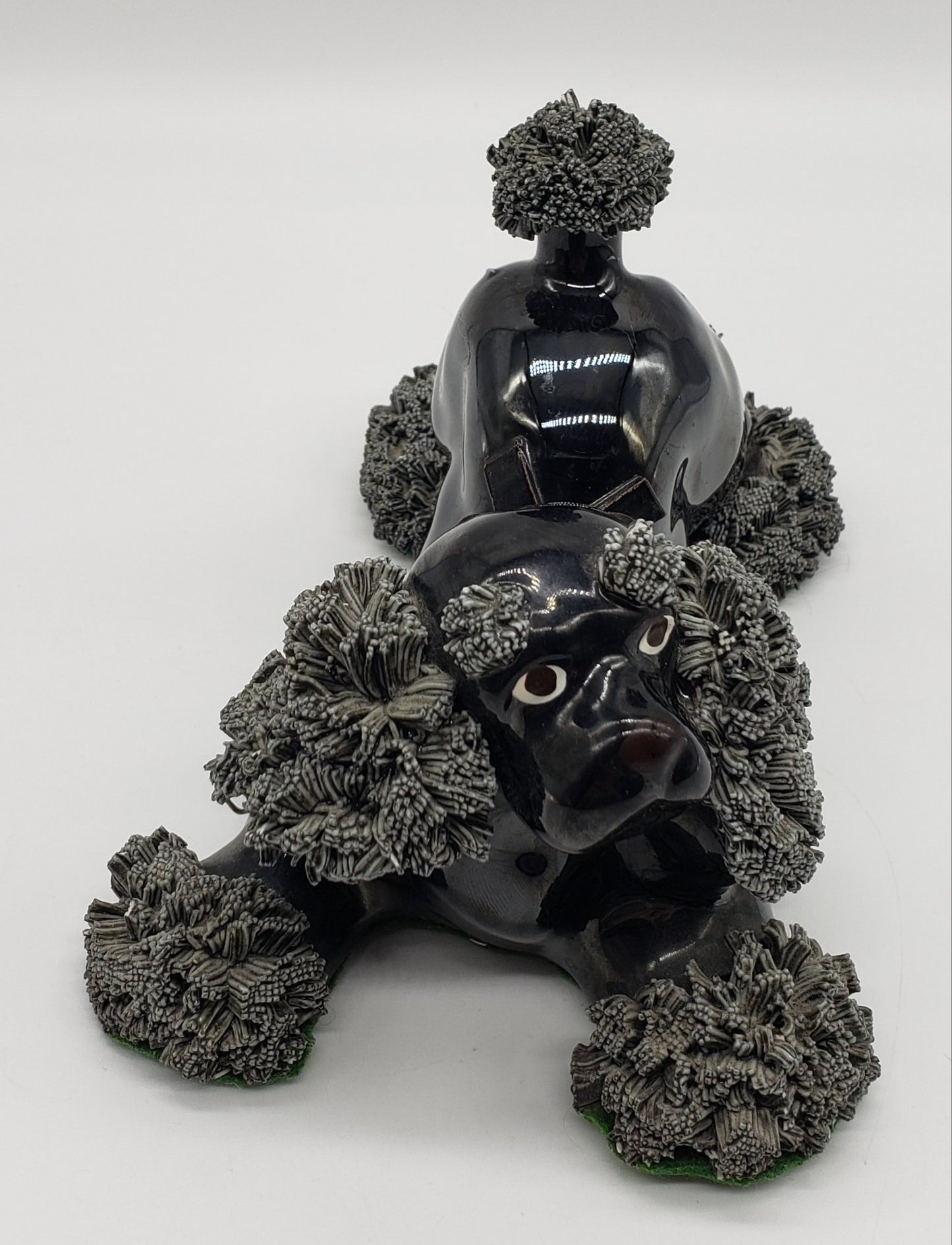 Arnart Porcelain Black Spaghetti Poodle Dog Figurine