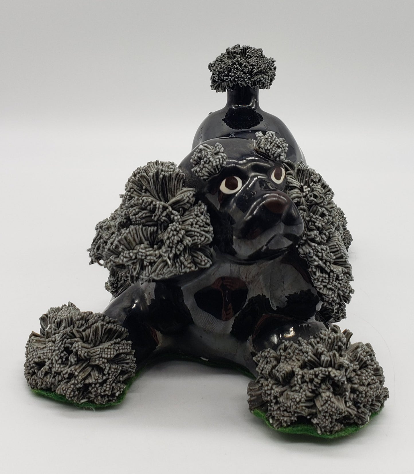 Arnart Porcelain Black Spaghetti Poodle Dog Figurine