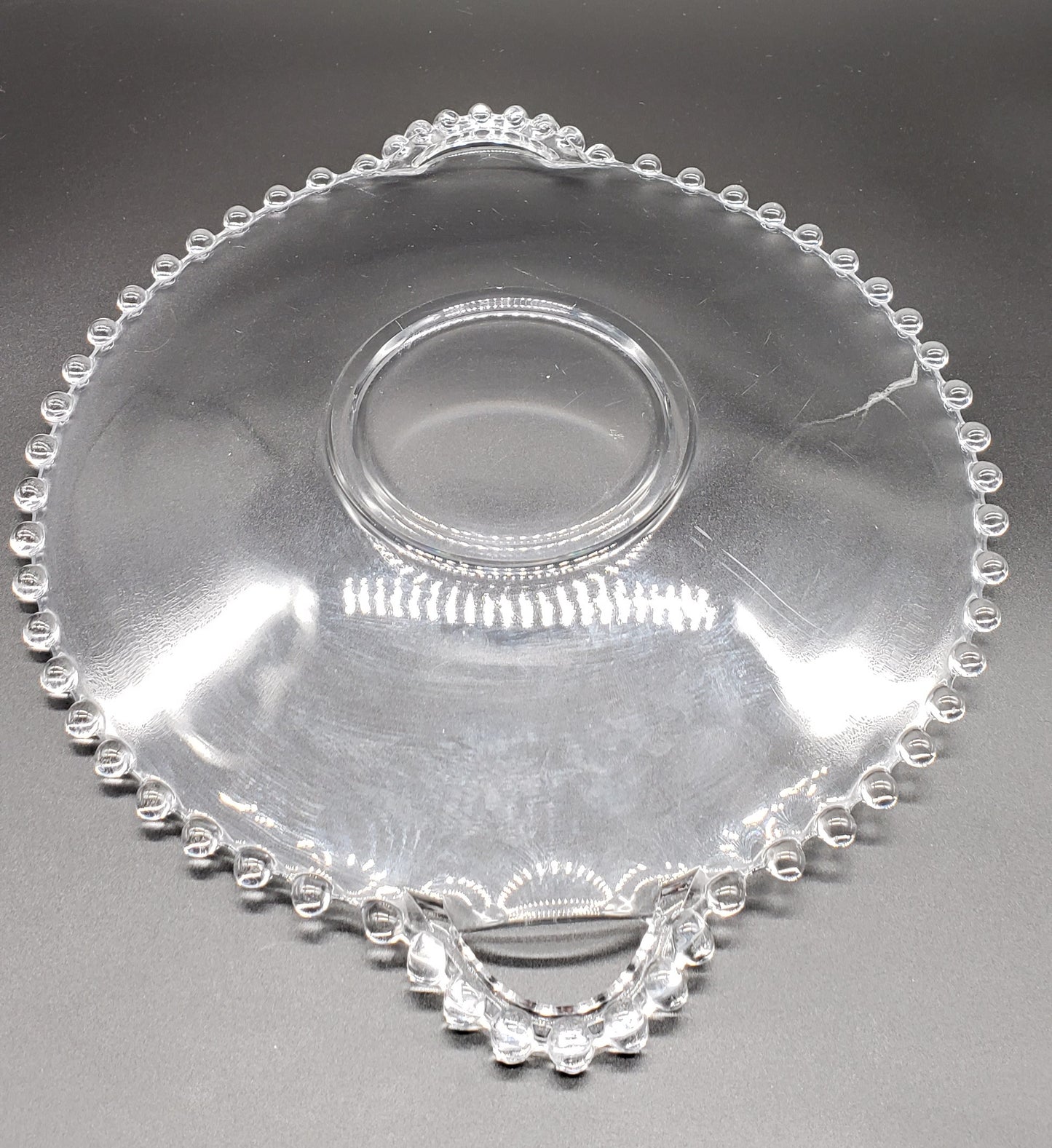 Imperial Candlewick 2-Handeled Serving Plate