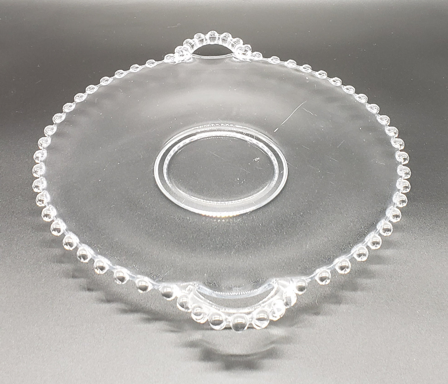 Imperial Candlewick 2-Handeled Serving Plate