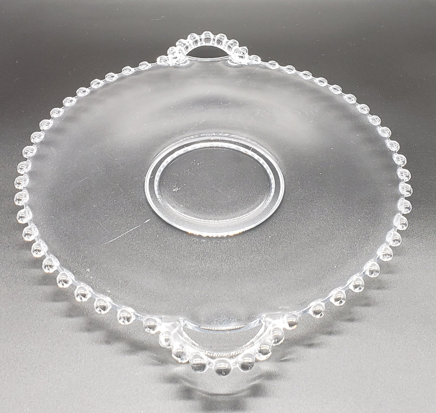 Imperial Candlewick 2-Handeled Serving Plate