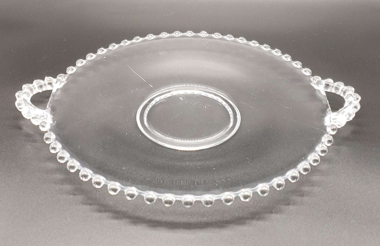 Imperial Candlewick 2-Handeled Serving Plate