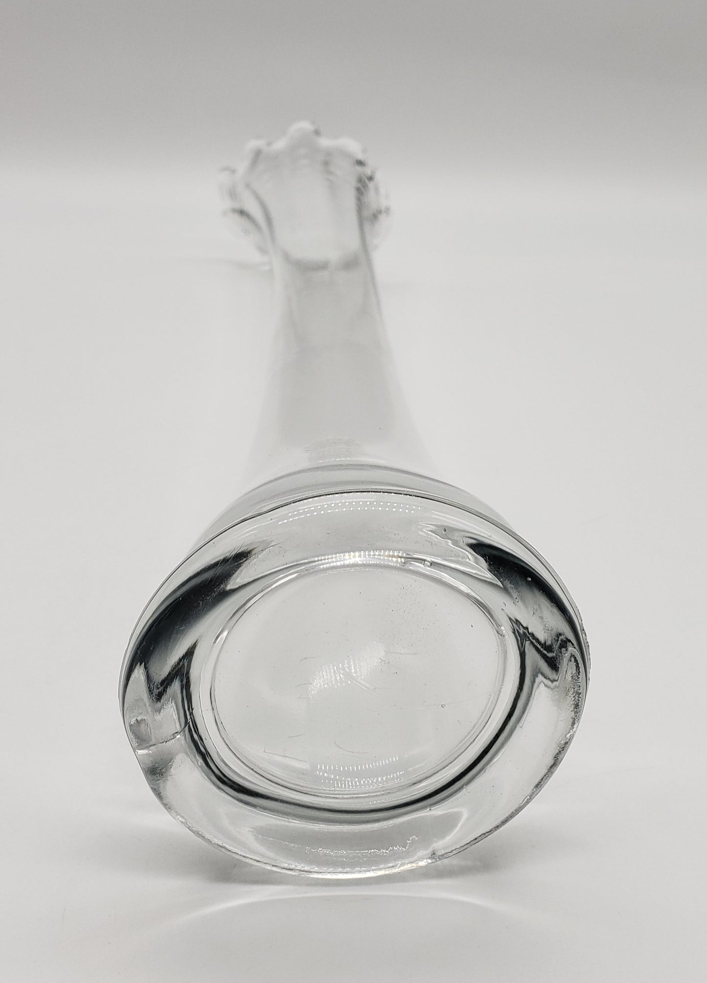 Vintage Clear Stretch Glass Vase