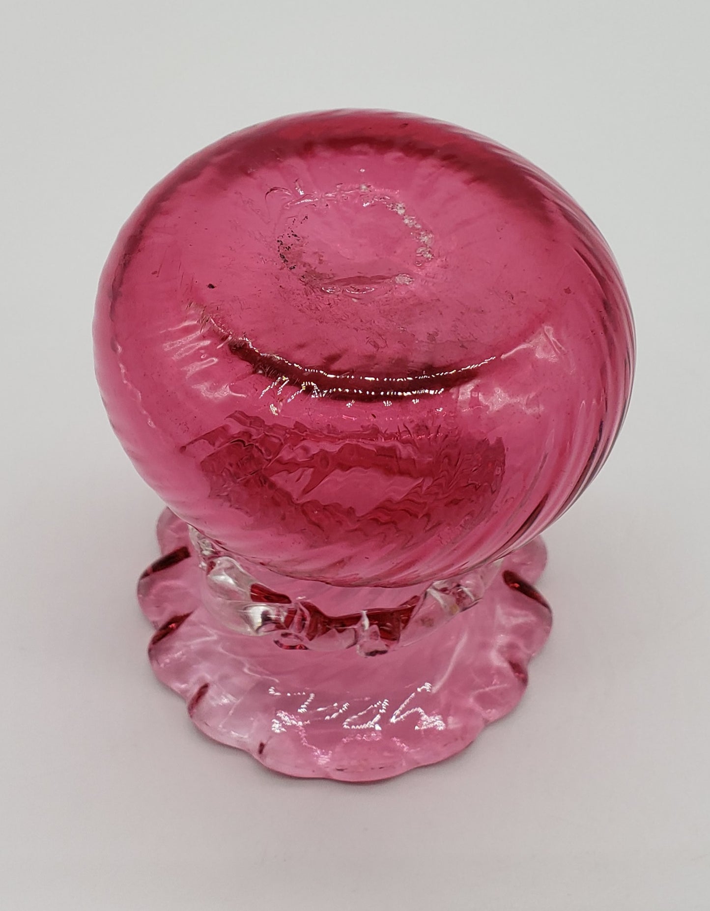 Cranberry Glass Vase From Pilgram Glass