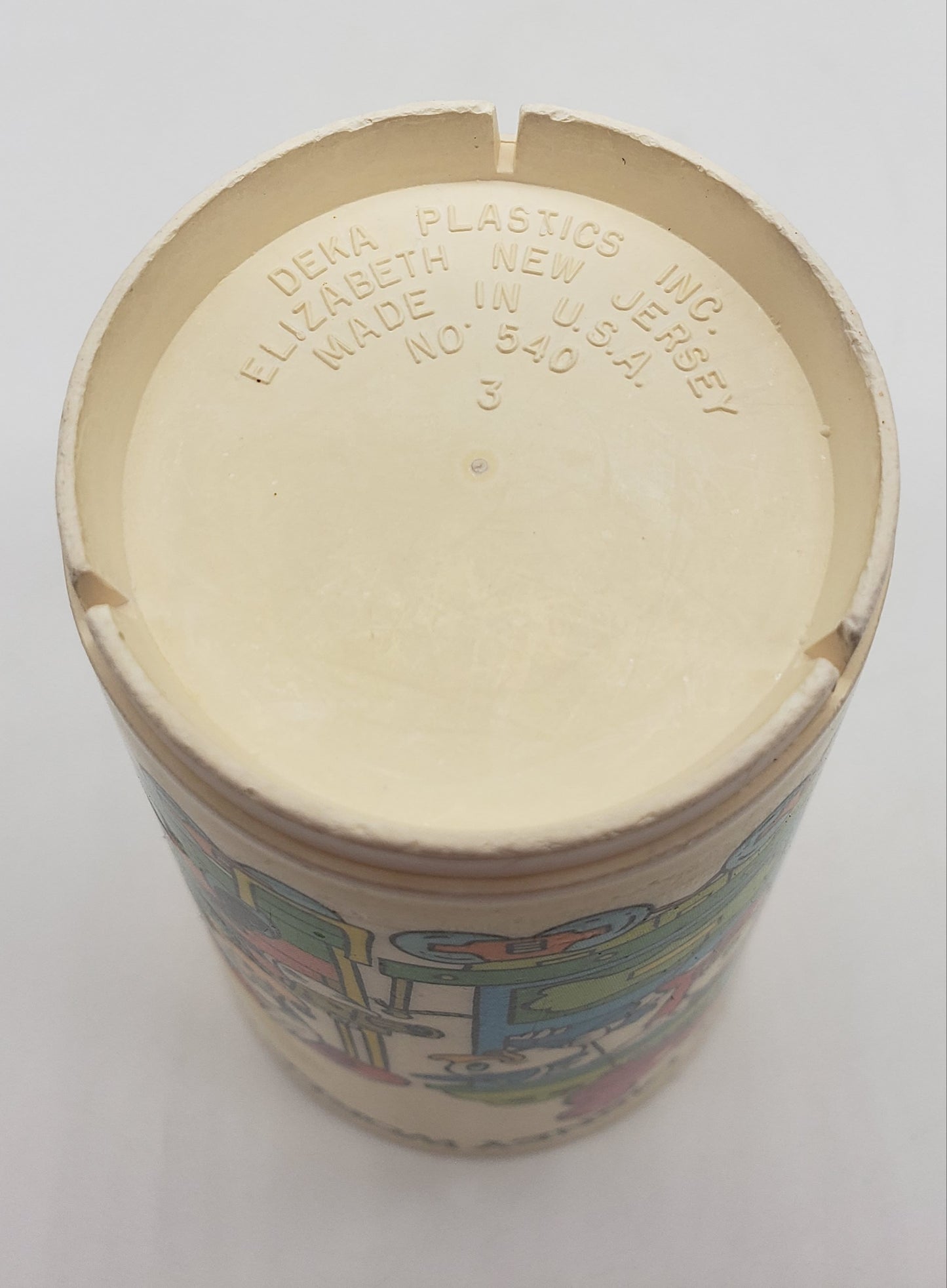1970's Walt Disney World/Deka Hard Plastic Mickey Train Kids Cup