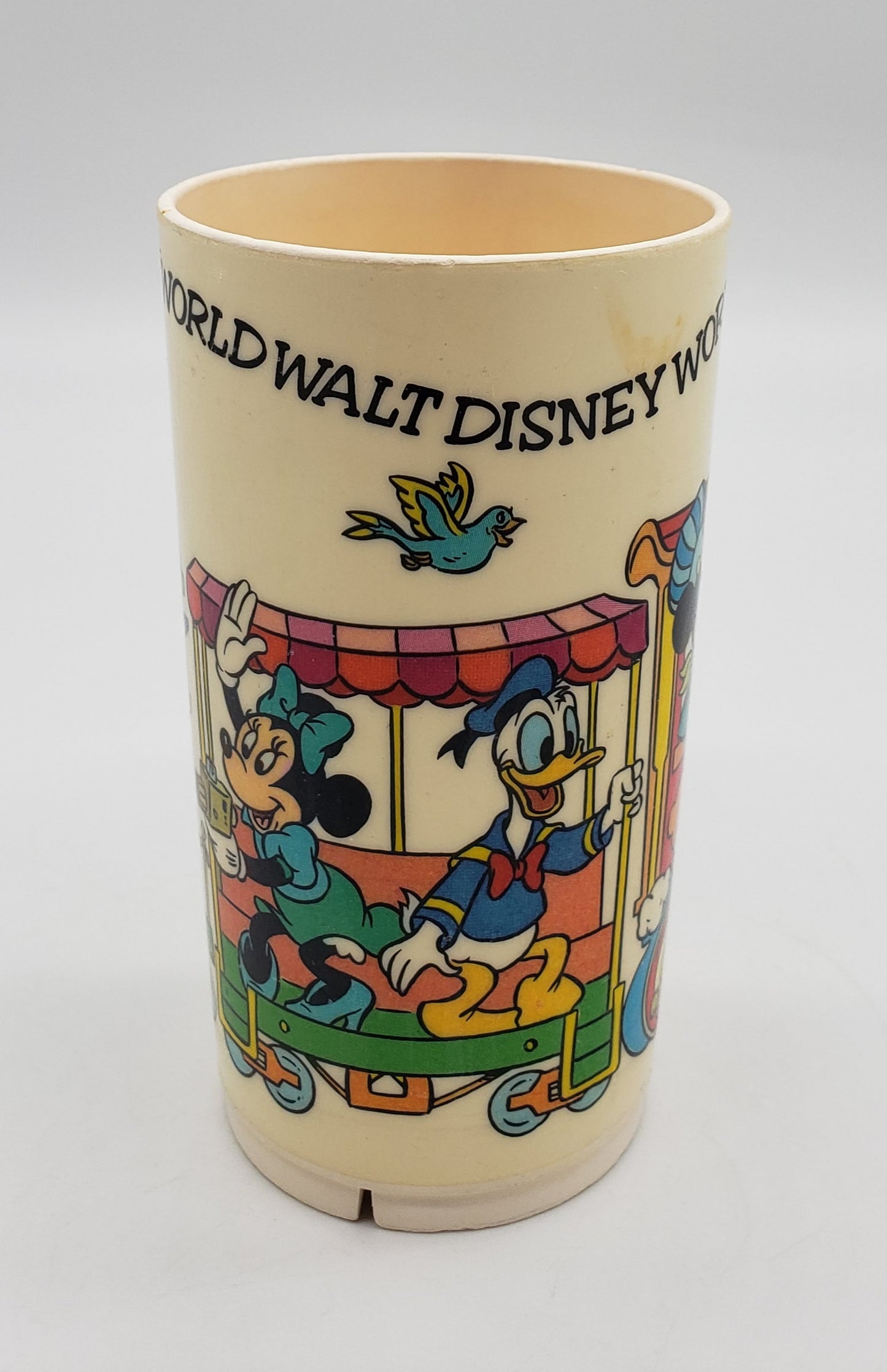 1970's Walt Disney World/Deka Hard Plastic Mickey Train Kids Cup