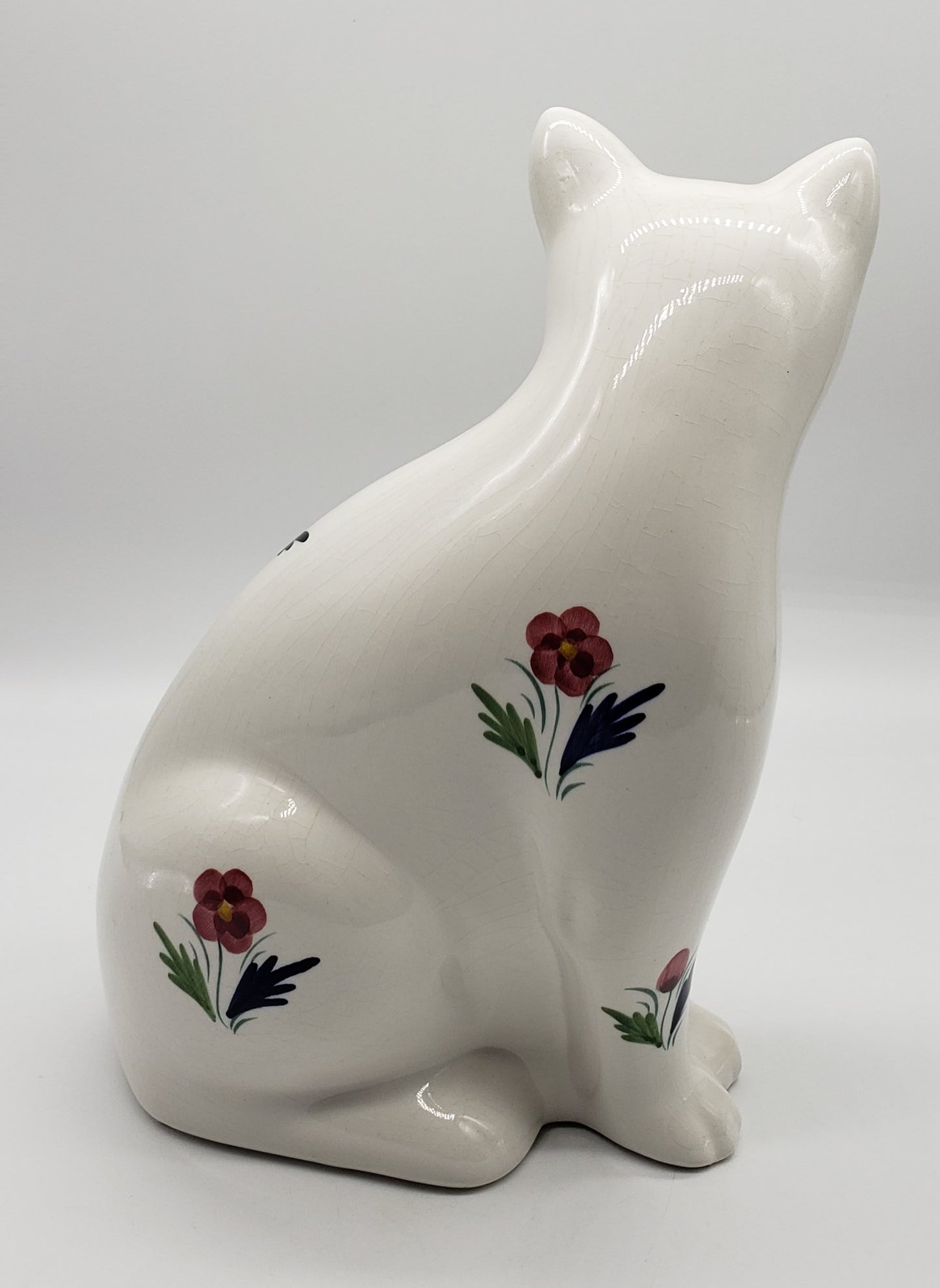 Elpa Alcobaca Portugal Vintage Cat with Flowers,