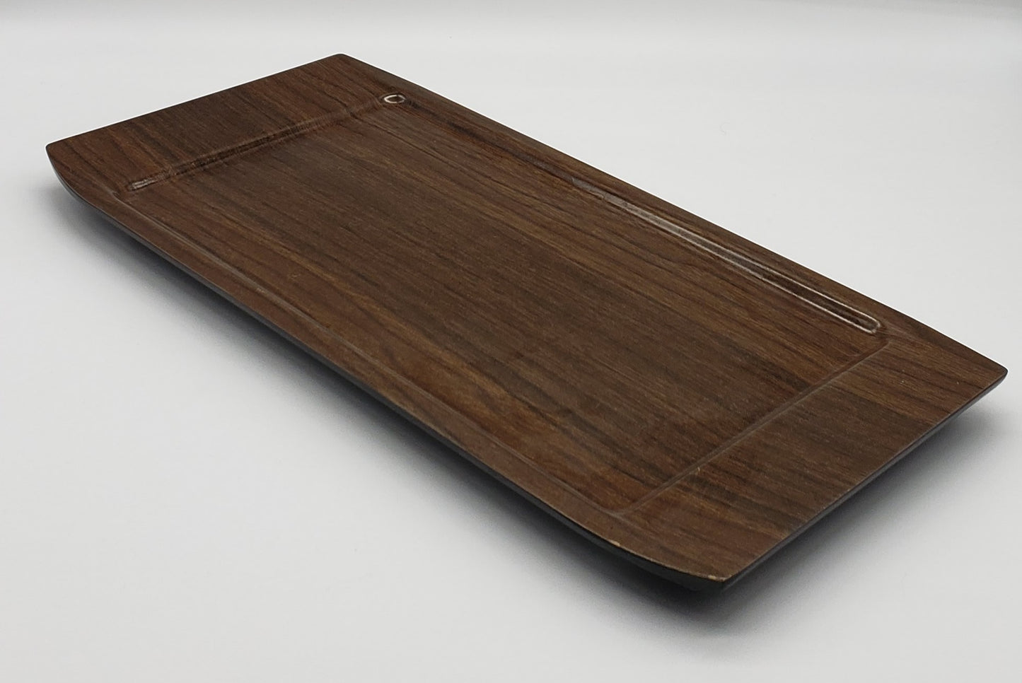 Vintage 70s Pyrex Ware 6069-T Melamine Melmac Faux Wood Serving Tray