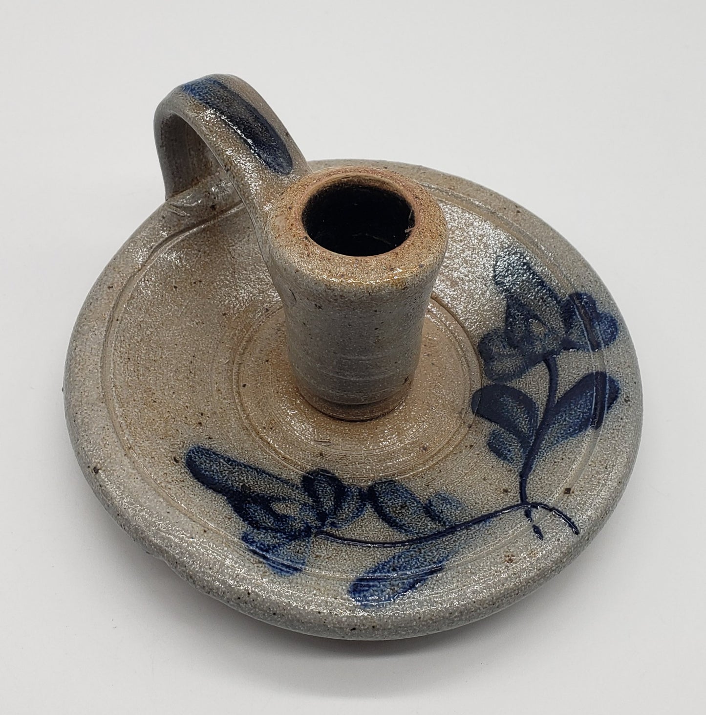 Rowe Pottery Works - Salt Glazed - Chamber Stick - Candle holder
