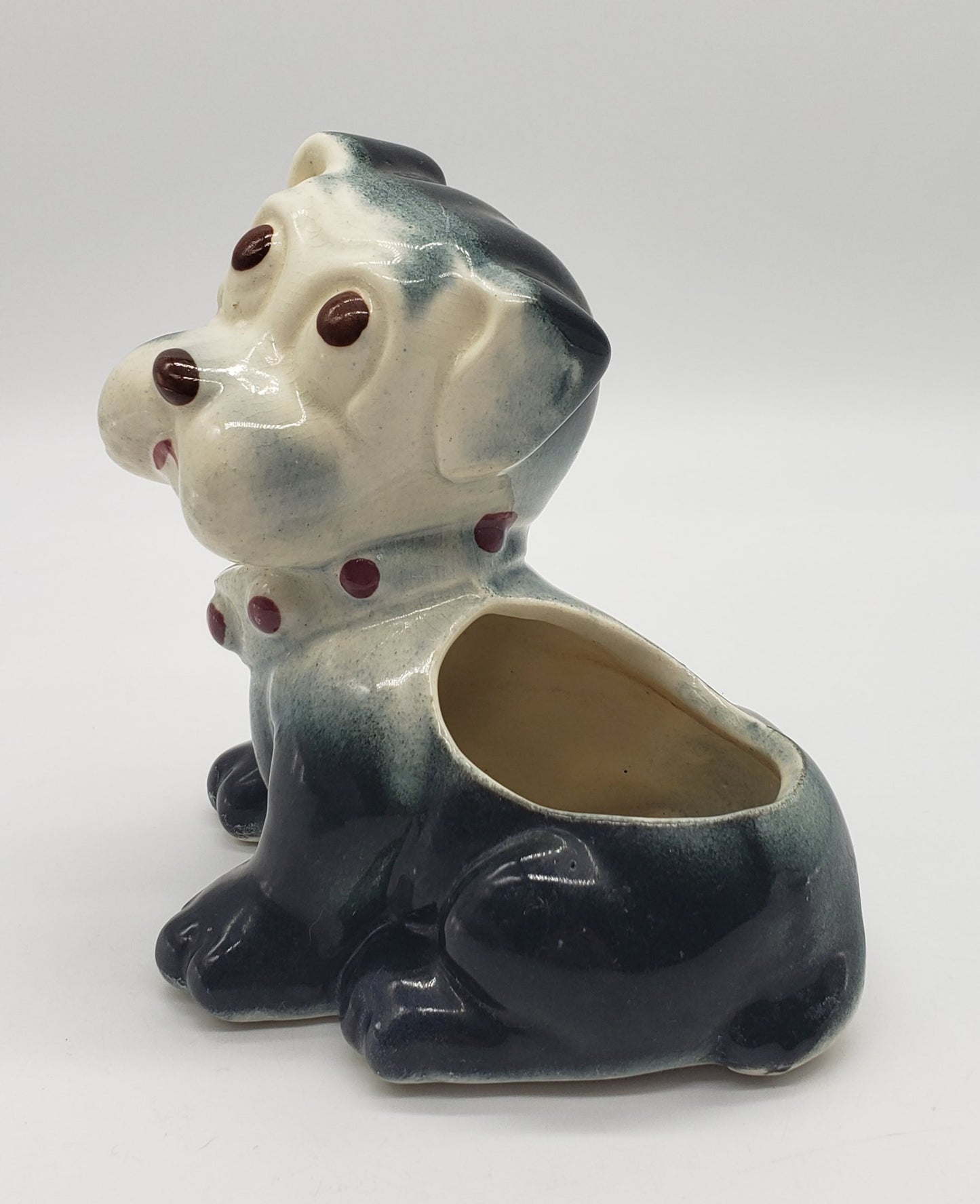 Vintage Puppy Dog Eyes Dog Planter, Unmarked