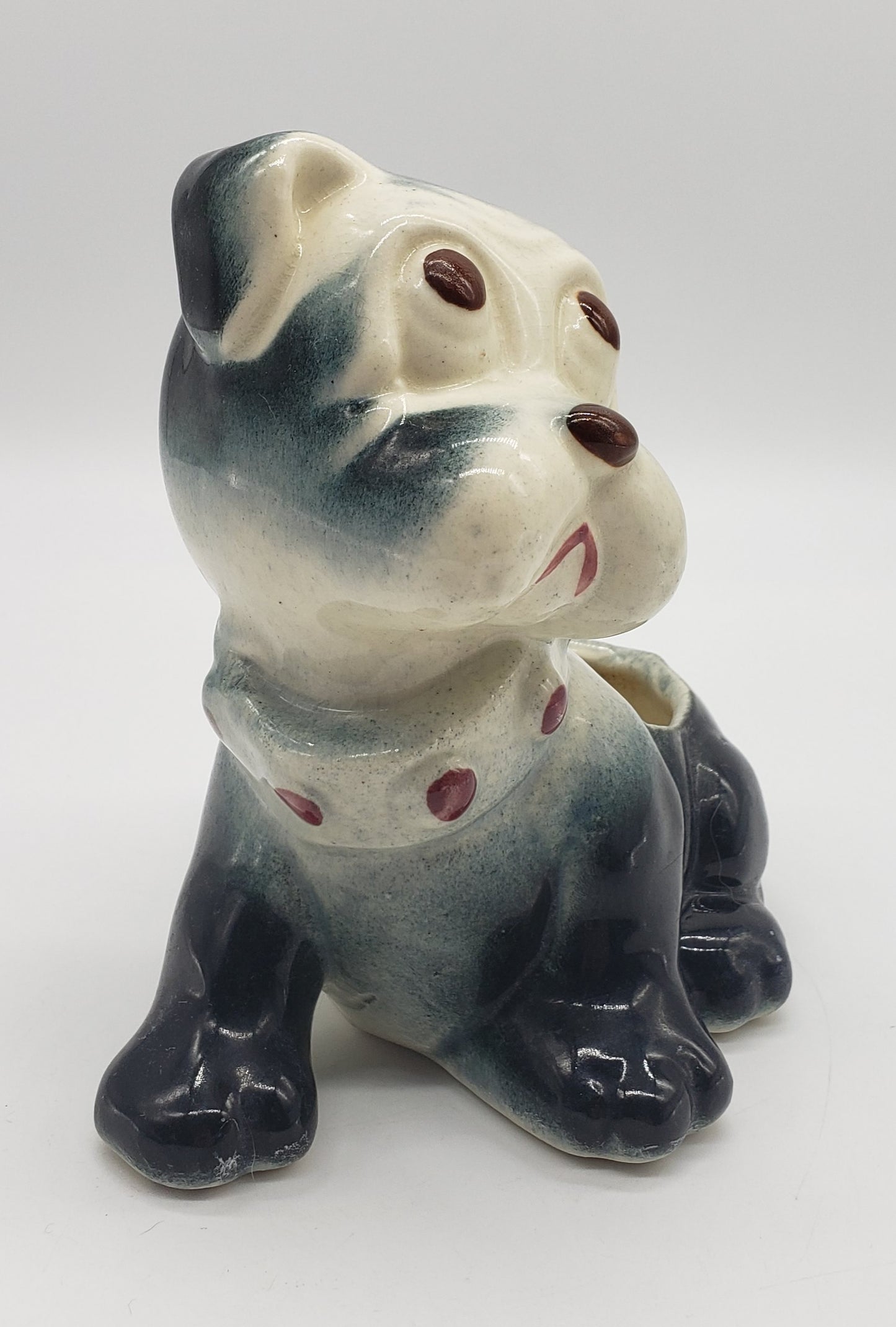 Vintage Puppy Dog Eyes Dog Planter, Unmarked