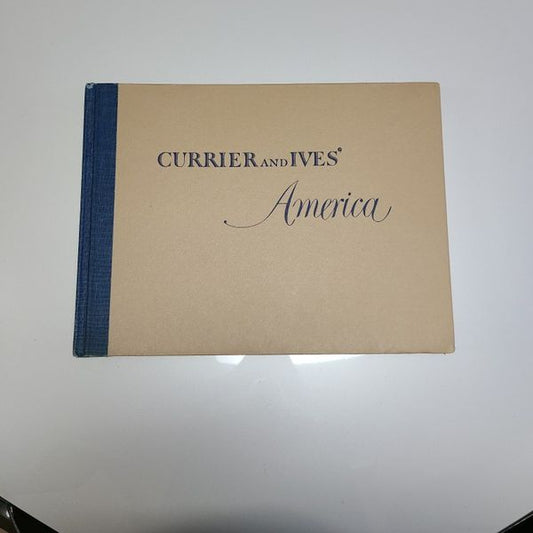 RARE!! 1952 CURRIER and IVES’ America FULL ALBUM 12"x16" - 80 COLORED PRINTS!