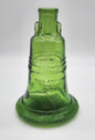 Vintage Green Wheaton Glass Liberty Bell Bottle