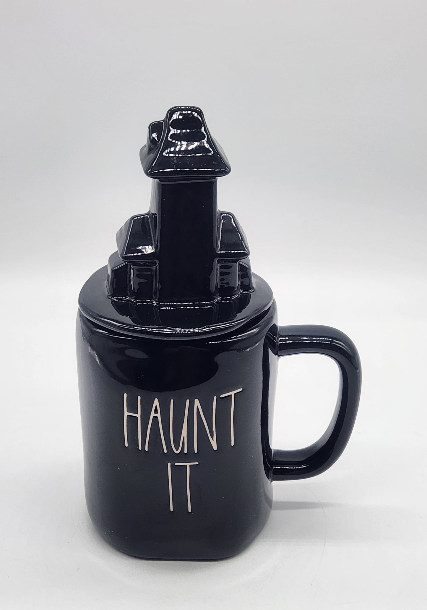 Rae Dunn “If You’ve Got it Haunt It” Figural Mug with Topper