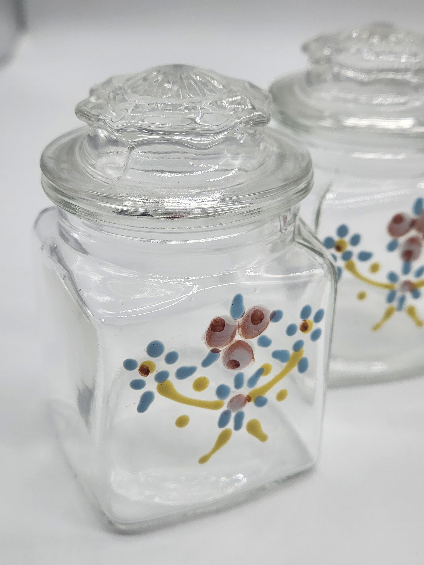 Glass Canister set of 4 w/ Lids