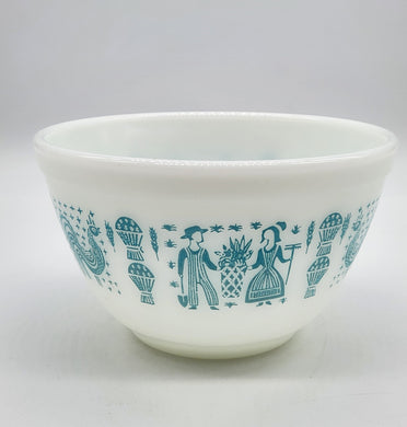 1.5 Pt Butterprint Pyrex Bowl, 401 Turquoise Amish Bowl, Small Butterprint  Bowl, Small Pyrex Bowl, Retro Kitchen, Mixing Bowl 