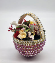 Load image into Gallery viewer, Vintage Basket Art Diorama Flowers Handmade
