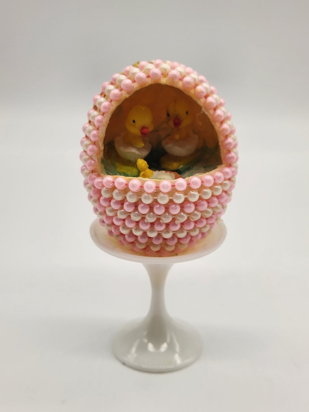 Vintage Egg Art Diorama Duck Handmade