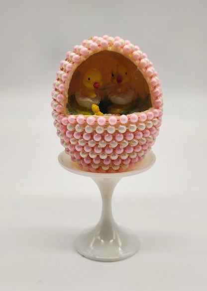 Vintage Egg Art Diorama Duck Handmade