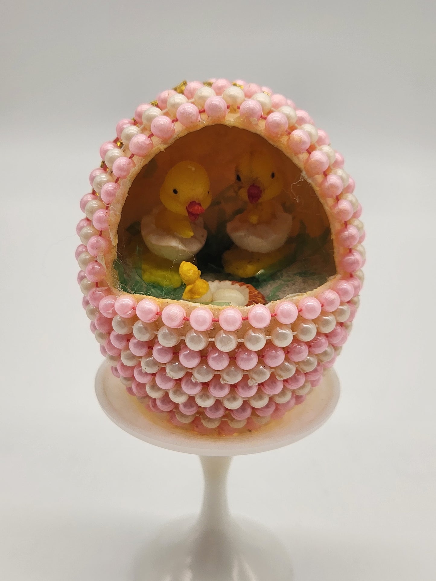 Vintage Egg Art Diorama Duck Handmade