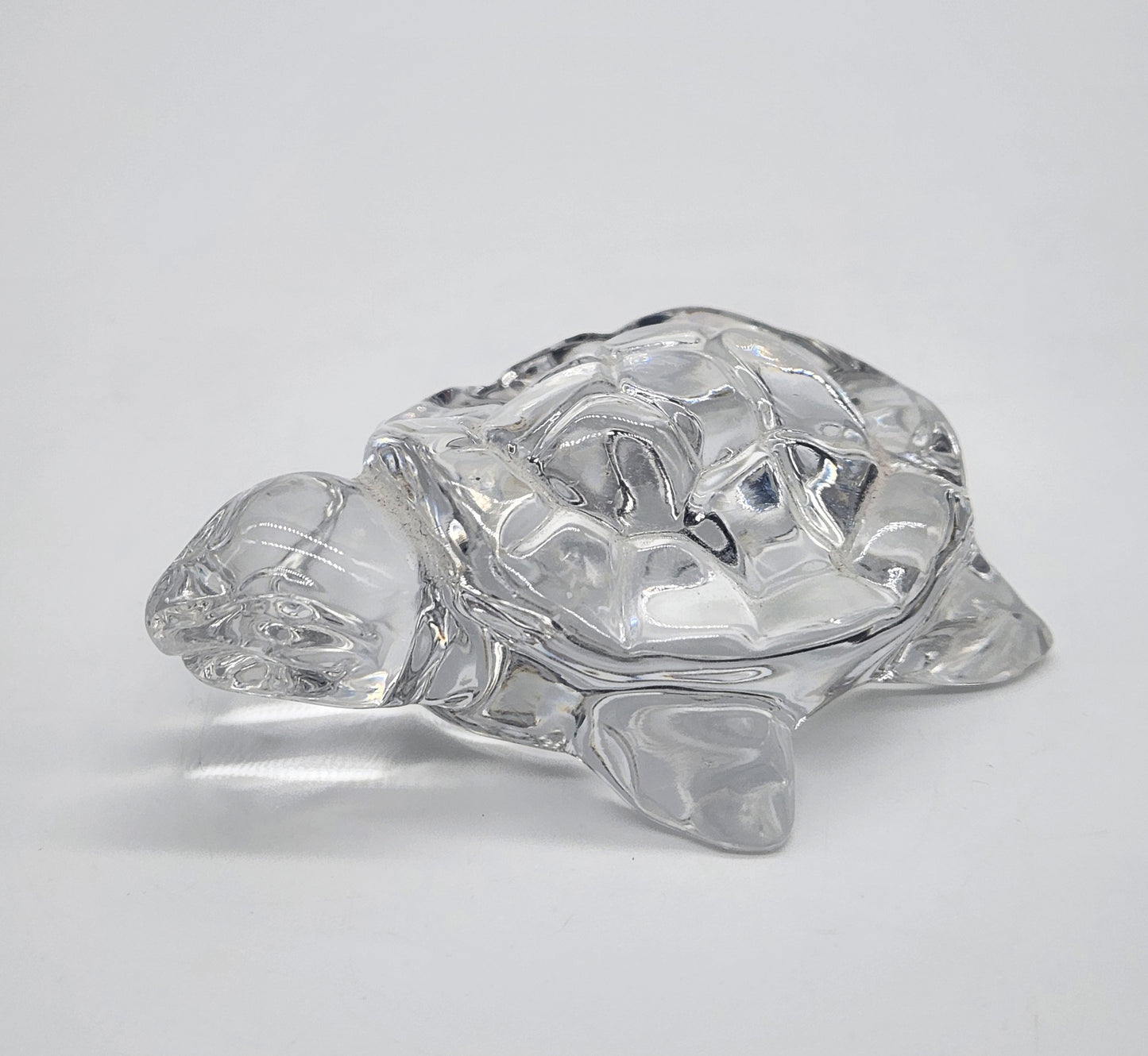 Princess House Lead Crystal Sea Turtle Paperweight