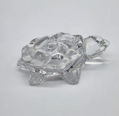 Princess House Lead Crystal Sea Turtle Paperweight