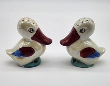 Load image into Gallery viewer, Vintage Lusterware Ceramic Pelican Salt Pepper Shaker Set Germany
