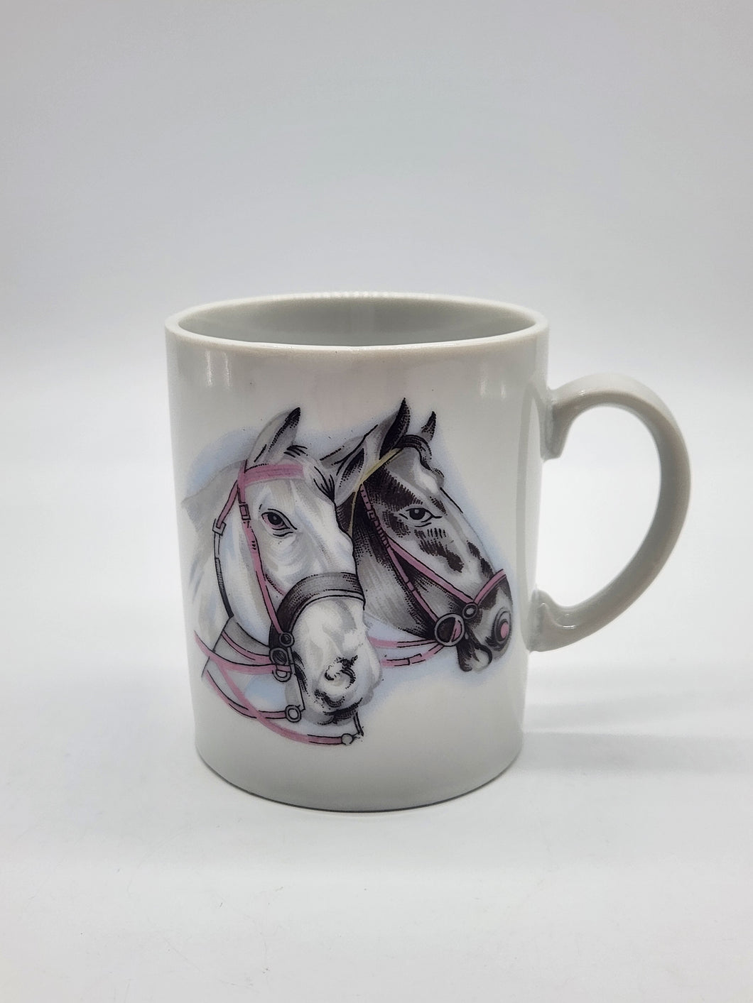 Vintage Equestrian made in Japan Horse Porcelain Mug