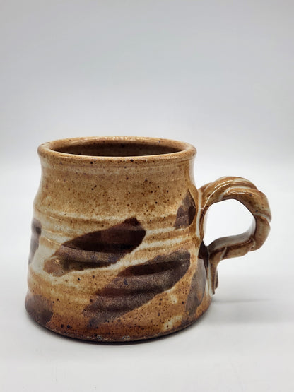 Studio Pottery Mug Earth tone 3.5"