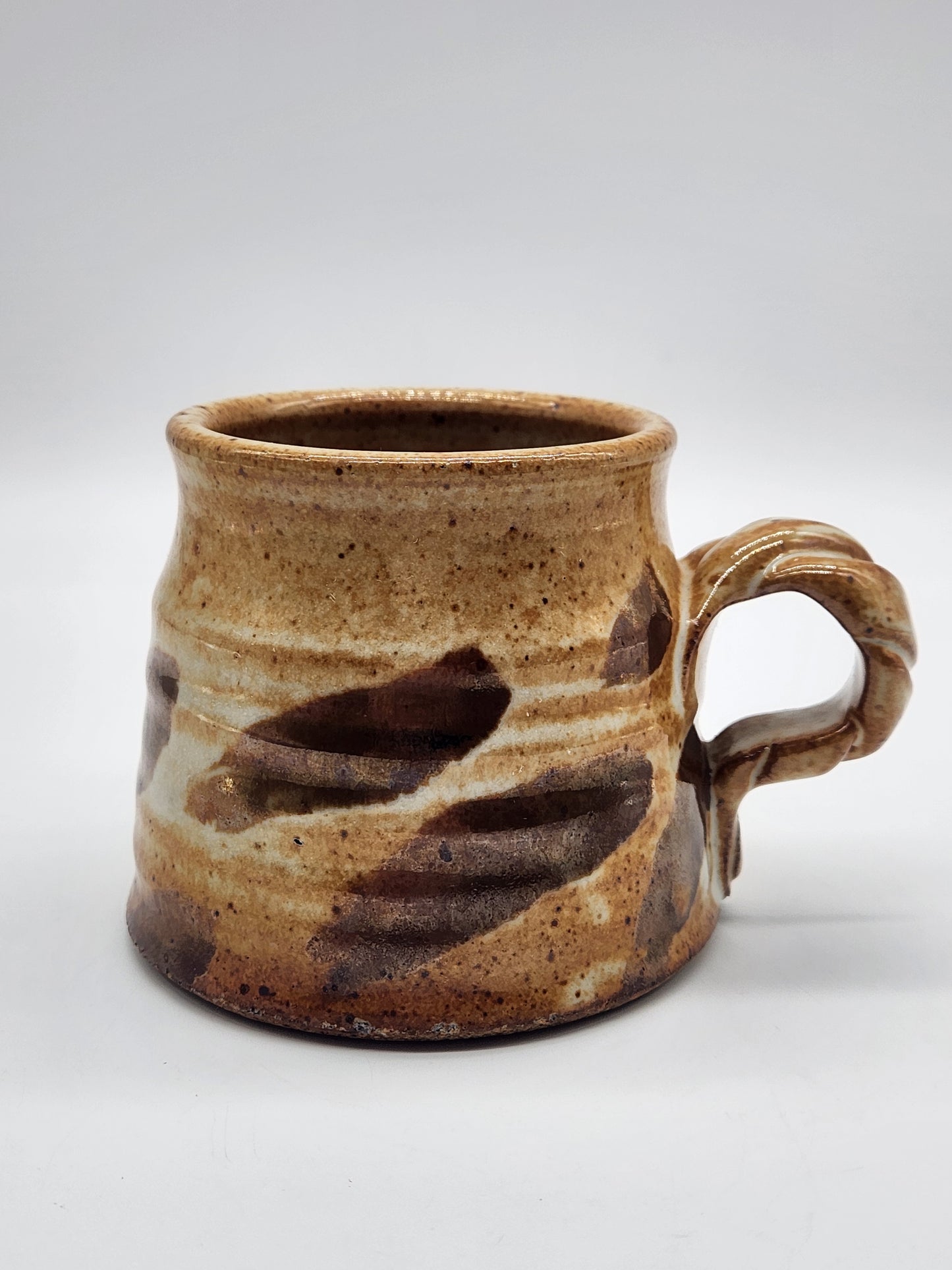 Studio Pottery Mug Earth tone 3.5"