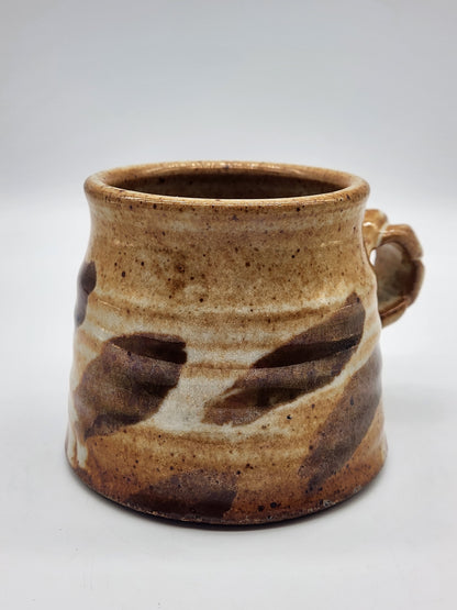 Studio Pottery Mug Earth tone 3.5"