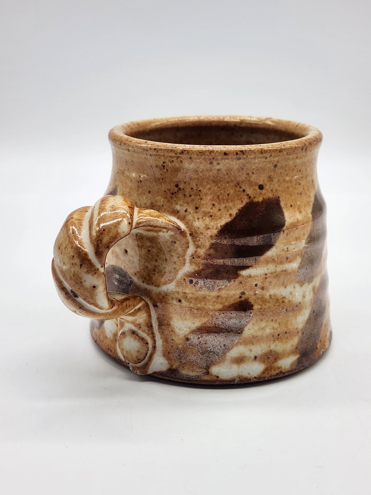 Studio Pottery Mug Earth tone 3.5"