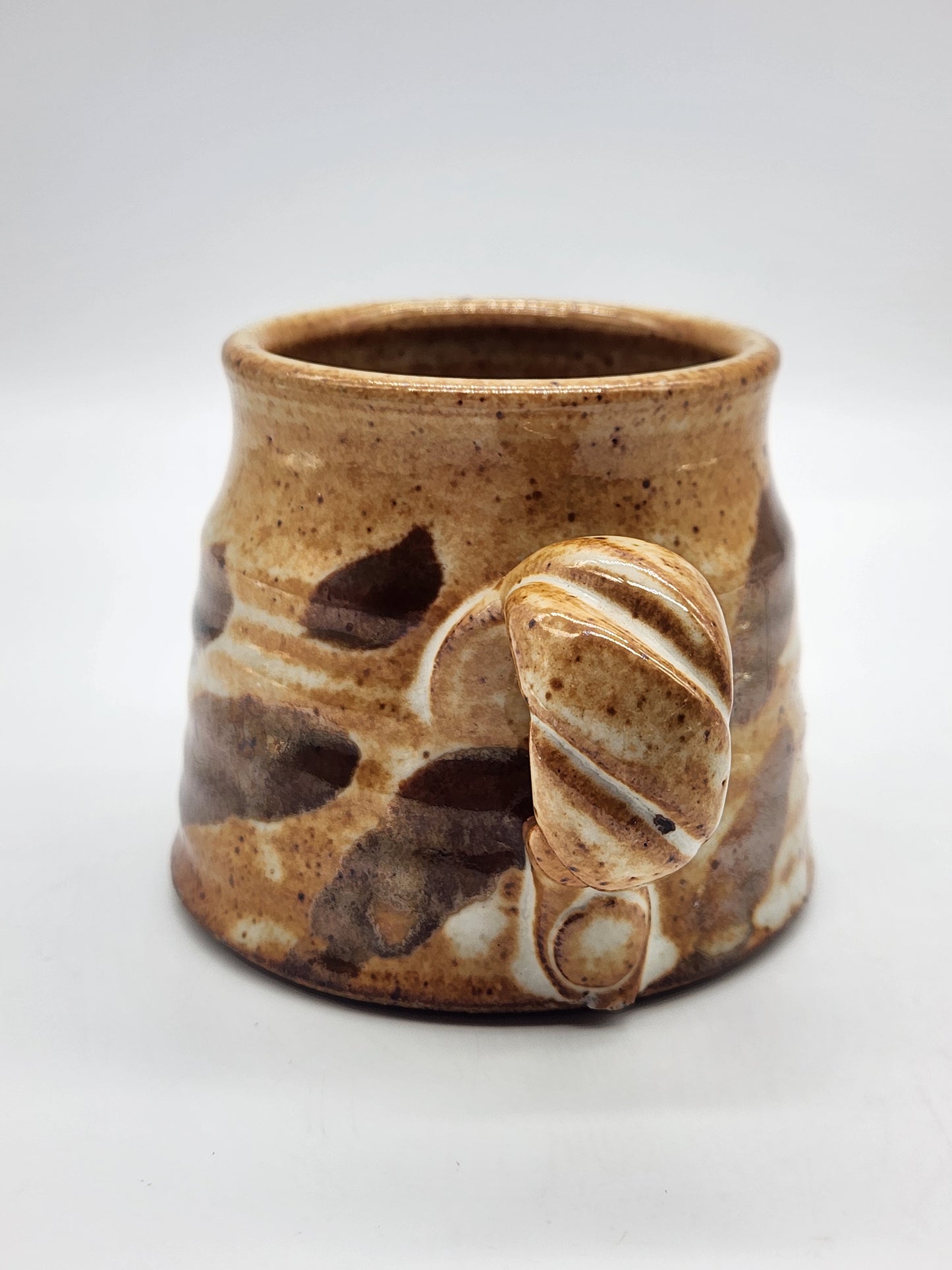 Studio Pottery Mug Earth tone 3.5"