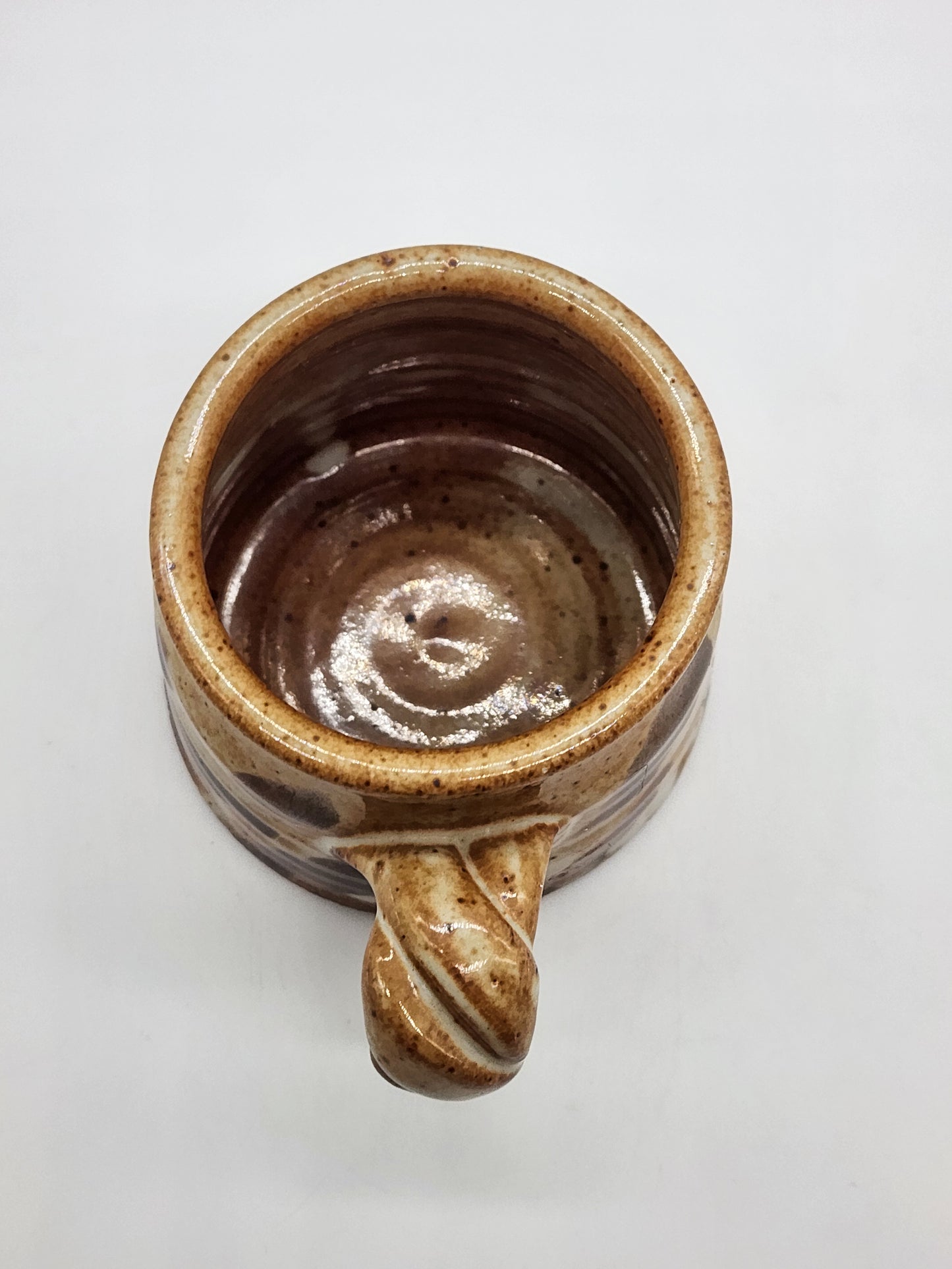 Studio Pottery Mug Earth tone 3.5"