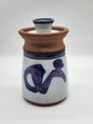 Stoneware Small Lidded Canister, Studio Pottery Storage Pot, Handmade 6"