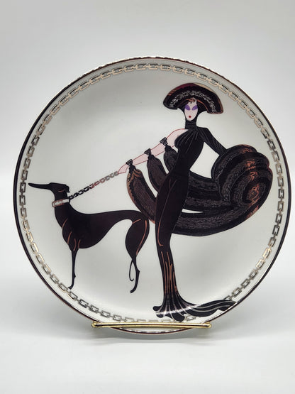 Vtg. FRANKLIN MINT HOUSE OF ERTE 8" PLATE