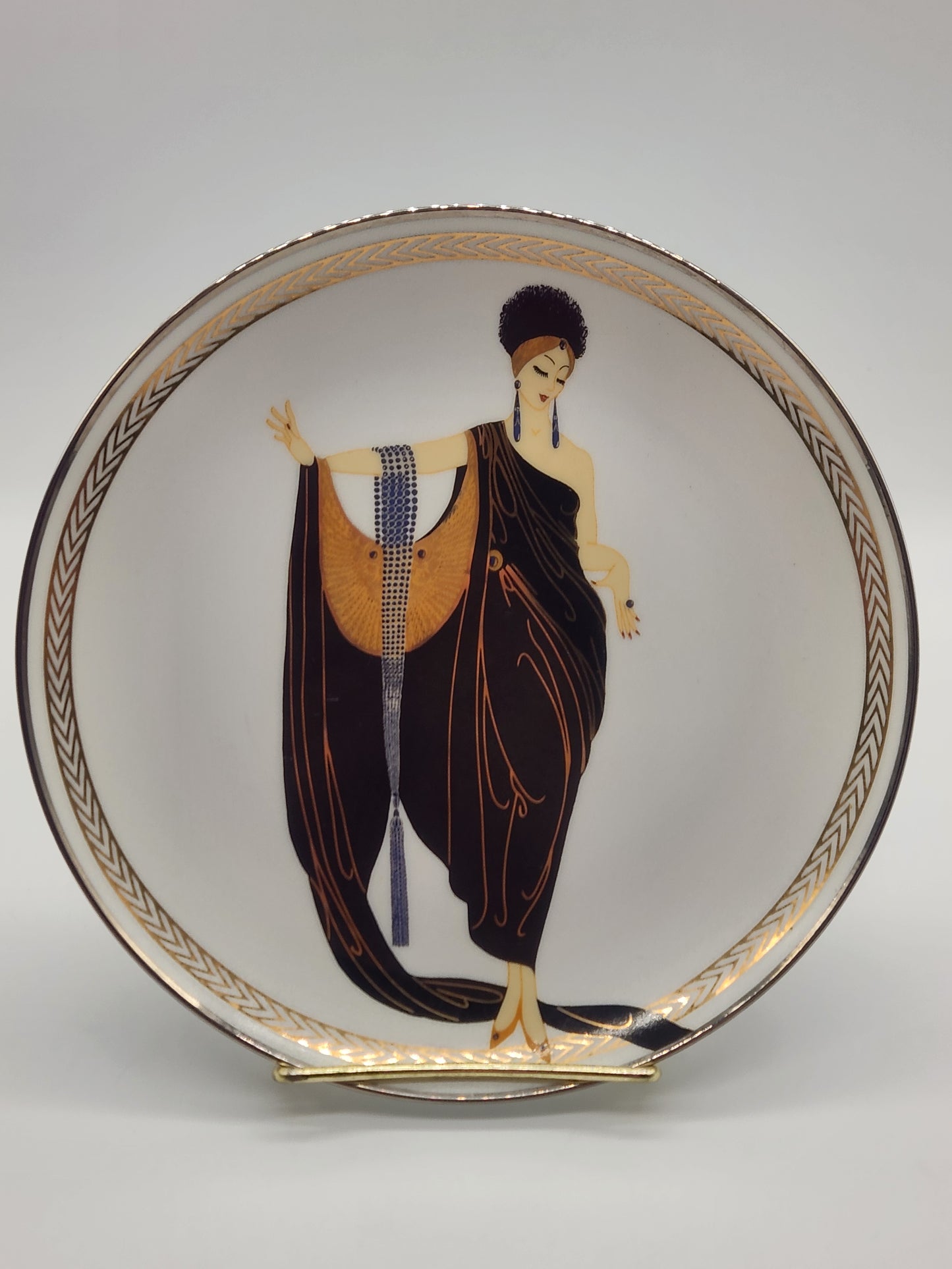 Vtg. FRANKLIN MINT HOUSE OF ERTE 8" PLATE