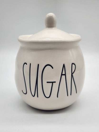 Rae Dunn -SUGAR Sugar Jar *KITCHENWARE*- Rae Dunn By Magenta, Ivory