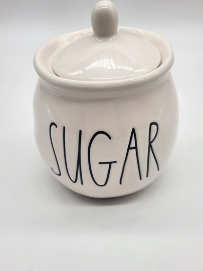 Rae Dunn -SUGAR Sugar Jar *KITCHENWARE*- Rae Dunn By Magenta, Ivory