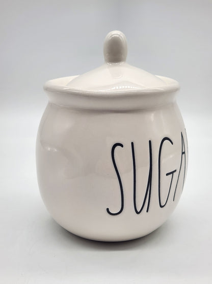 Rae Dunn -SUGAR Sugar Jar *KITCHENWARE*- Rae Dunn By Magenta, Ivory