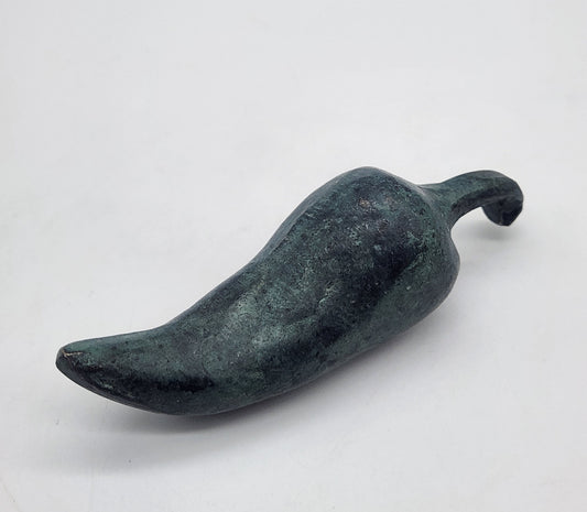 Refined Cast Iron Chili Pepper Paperweight