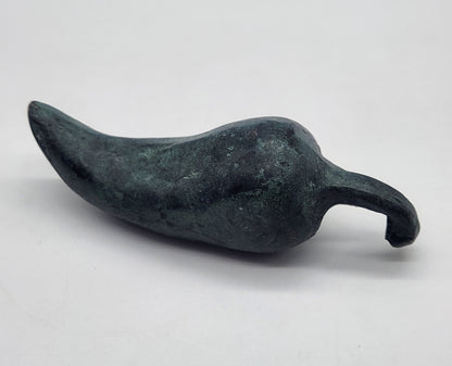 Refined Cast Iron Chili Pepper Paperweight