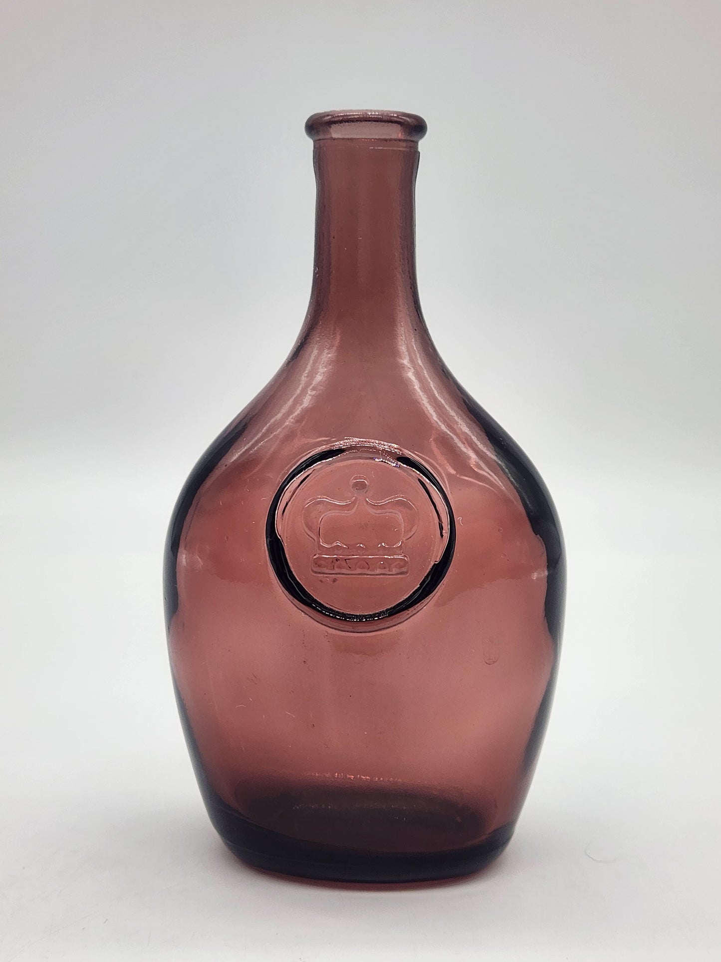 Amethyst Wheaton Crown Bottle 5.75" H