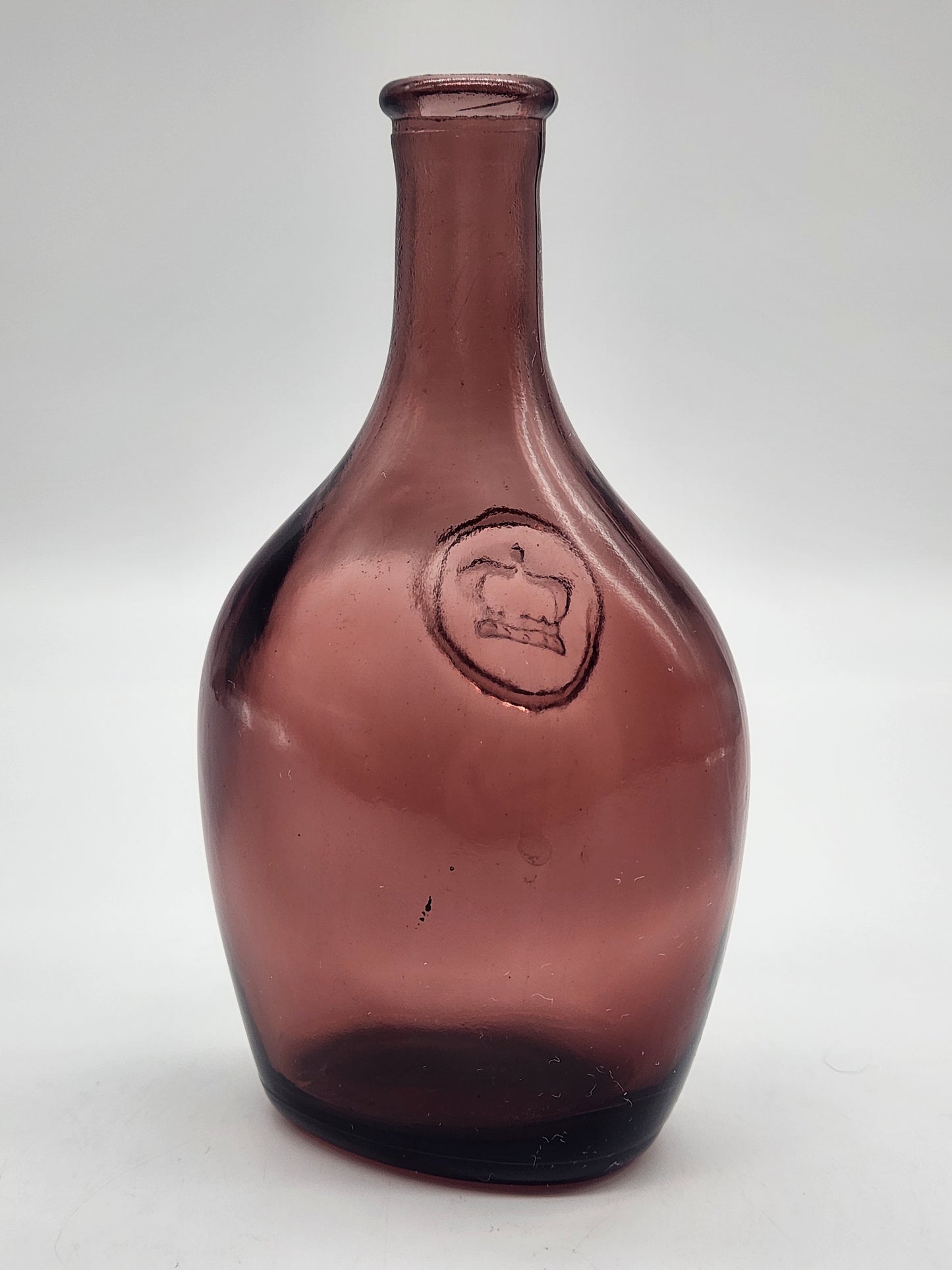 Amethyst Wheaton Crown Bottle 5.75" H