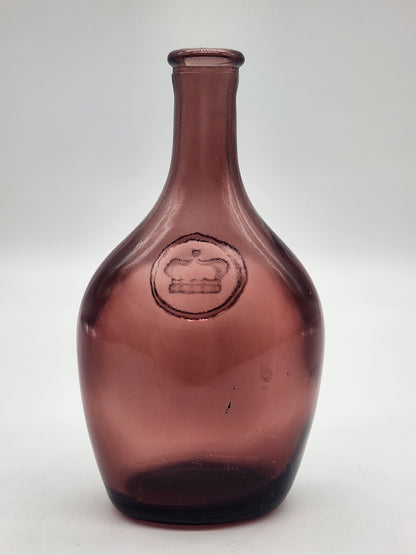 Amethyst Wheaton Crown Bottle 5.75" H