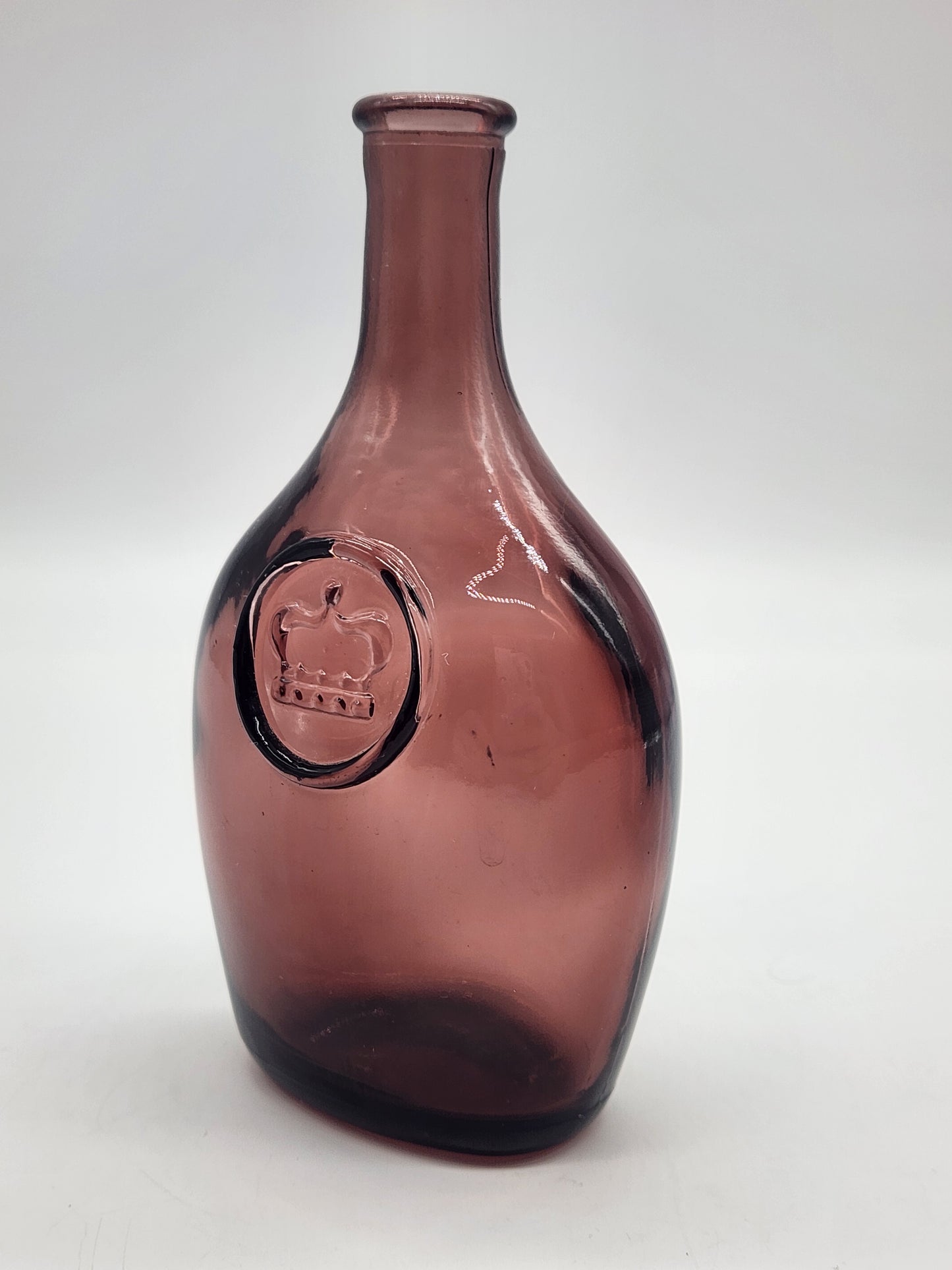 Amethyst Wheaton Crown Bottle 5.75" H